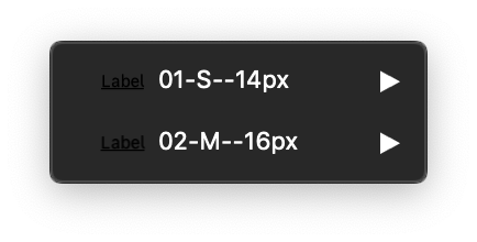 sizes-naming